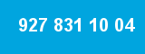 927 831 10 04 927 831 10 04